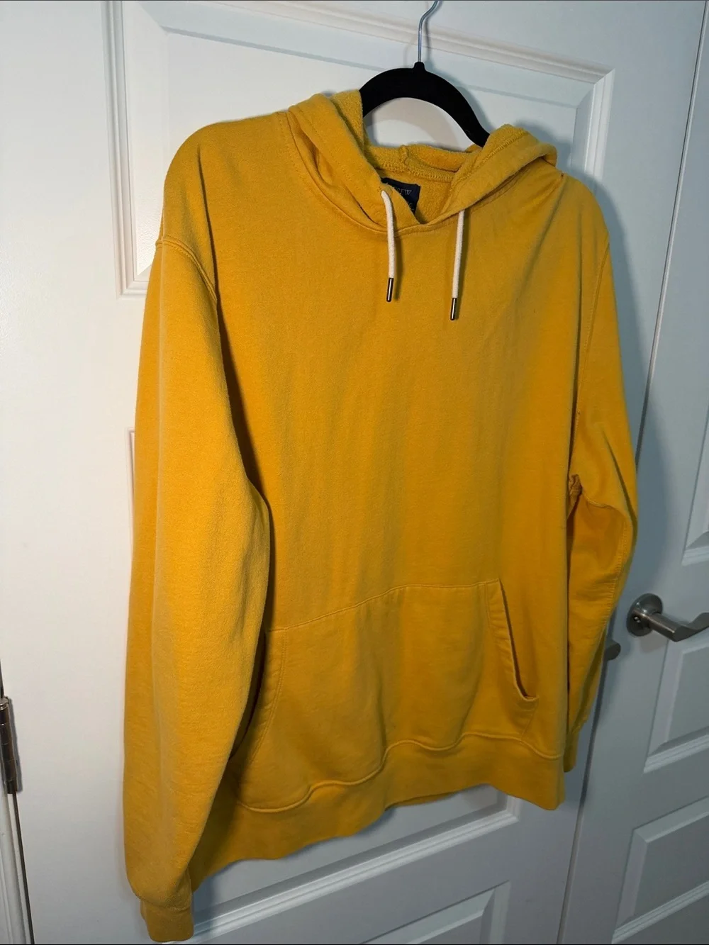 J. Crew Men's 2XL Mustard Yellow Pullover Hoodie